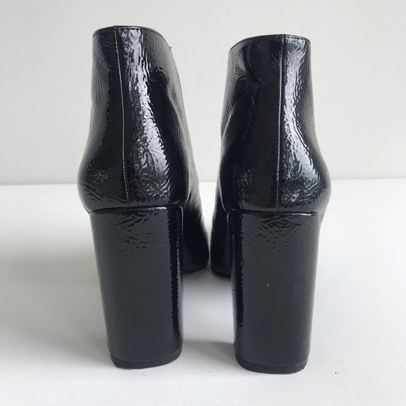 Zara Woman Laced High-Heel Ankle Boots Black (Size 7 US) - Picture 6 of 8